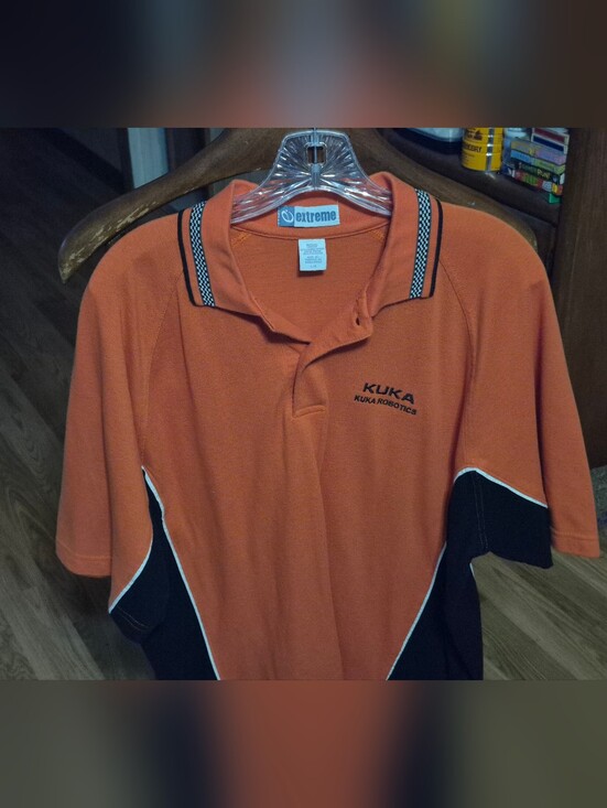 Kuka Robotics Orange & Black Polo Shirt - Men's Work Polo